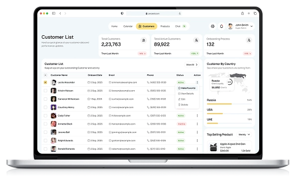 Admin panel
